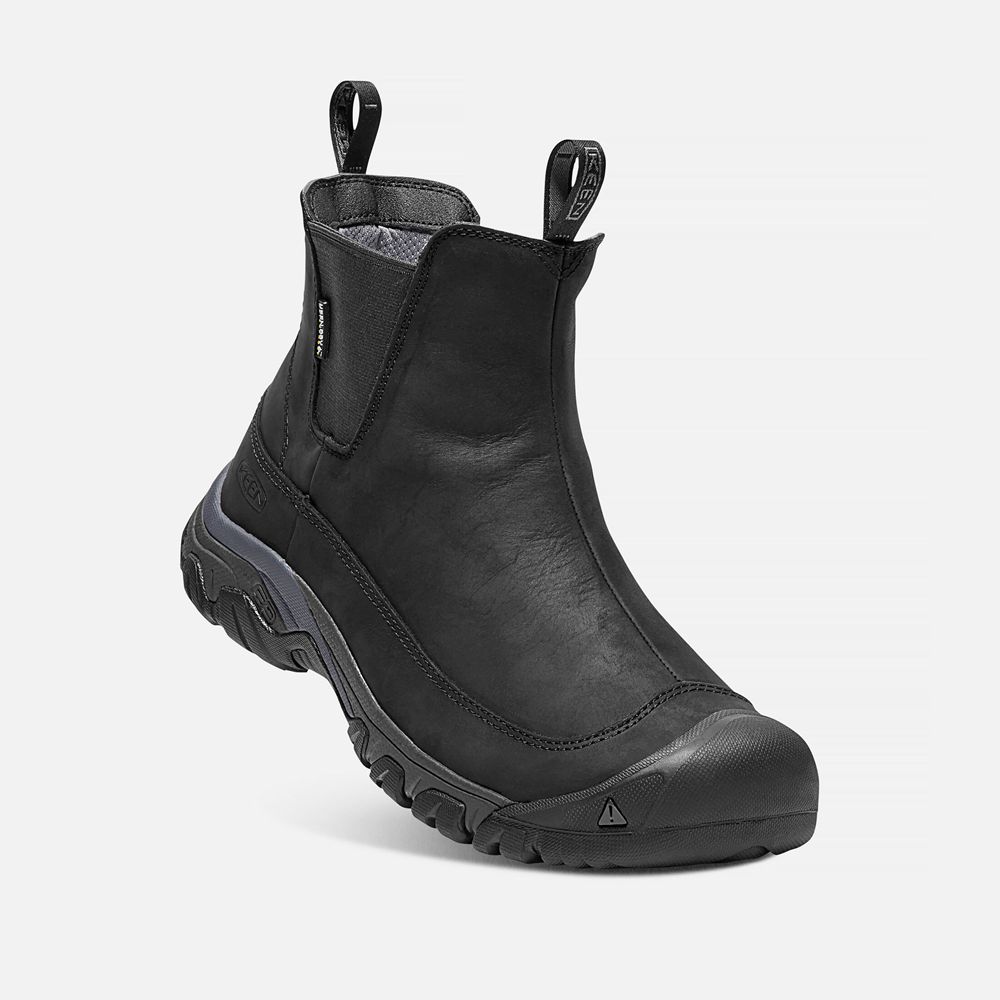 Botas Chelsea Keen Mexico Negros - Hombre Anchorage Iii Waterproof - NU0189735